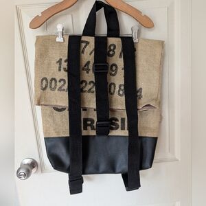 Cafés Do Brasil Canvas Messenger Bag Handmade